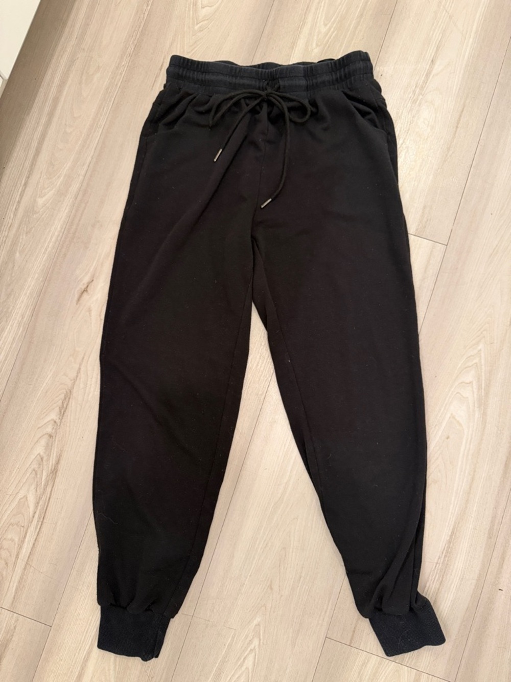 Black Drawstring Jogger Sweatpants